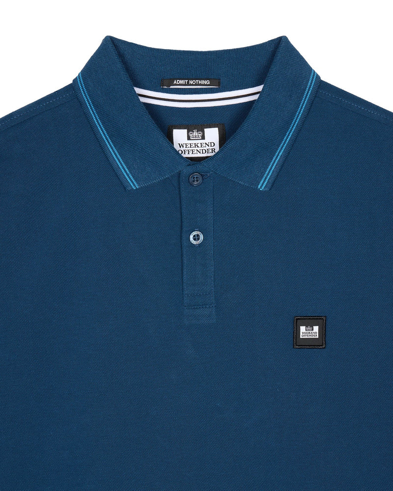 Weekend Offender COLOMBI POLO SHIRT - JUNIPER BLUE