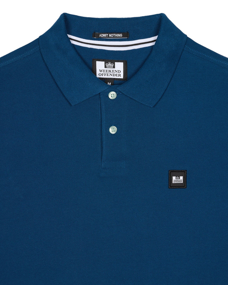 Weekend Offender CANEIROS POLO SHIRT - JUNIPER BLUE