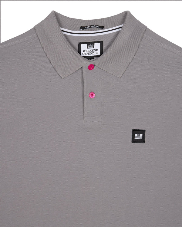 Weekend Offender CANEIROS POLO SHIRT -LIGHT GREY
