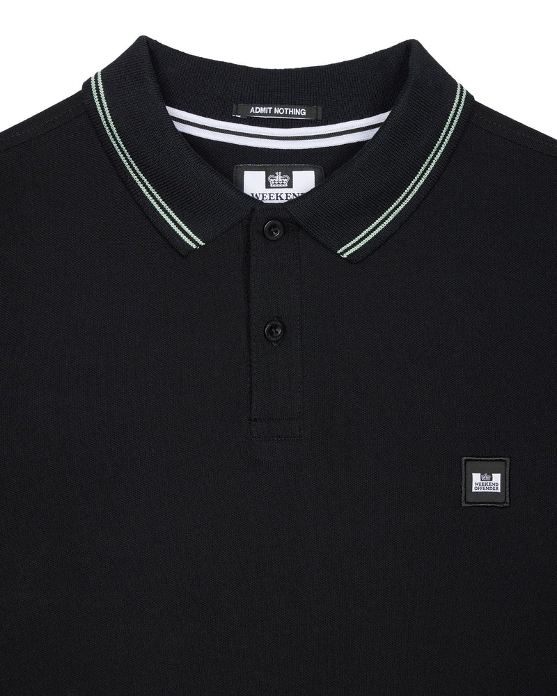 Weekend Offender COLOMBI POLO SHIRT - BLACK