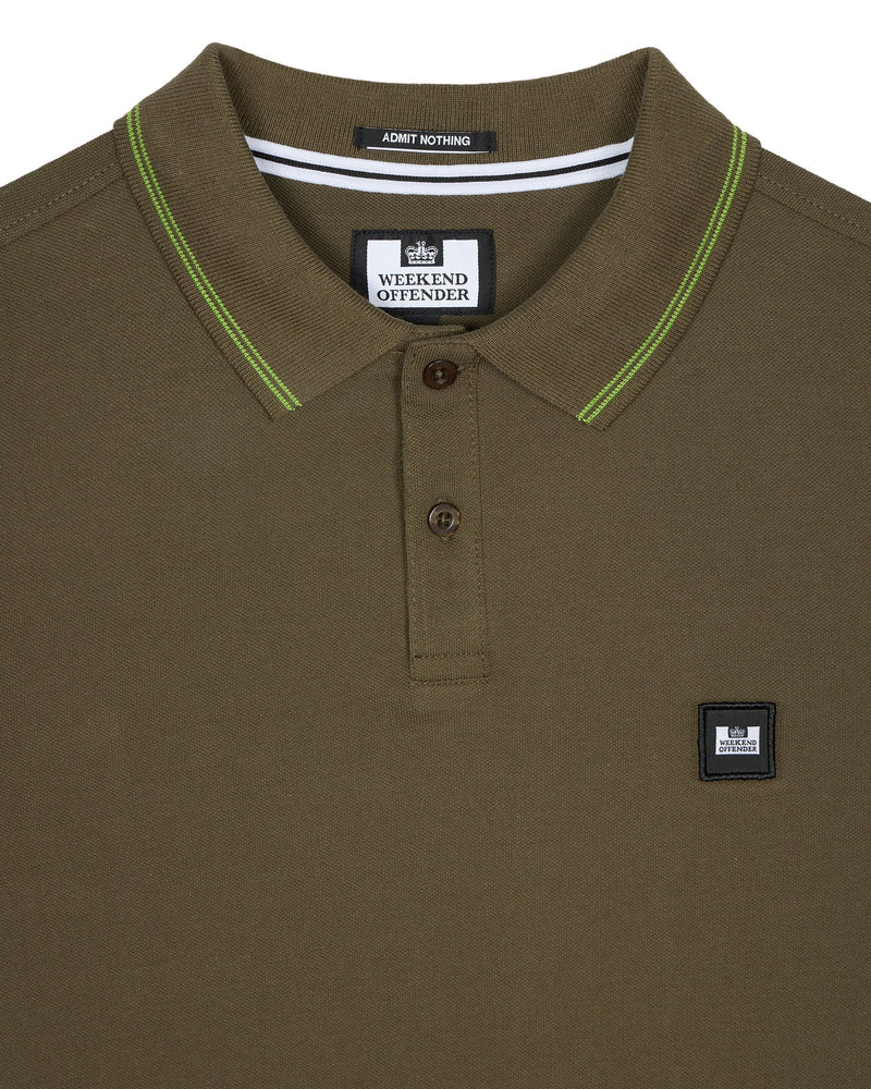 Weekend Offender COLOMBI POLO SHIRT - DARK GREEN