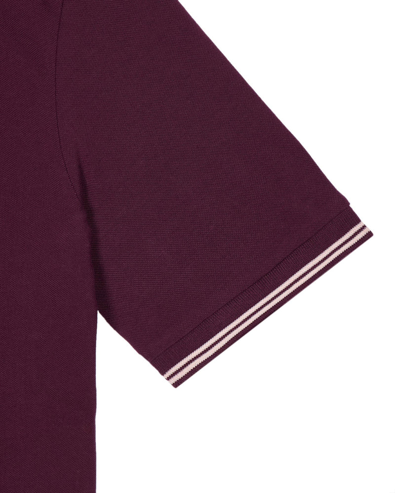 Weekend Offender Farina Polo Shirt Acai Berry/Pale Blush