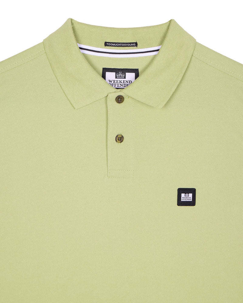 Weekend Offender Caneiros Badge Polo shirt -  FERN MOSS