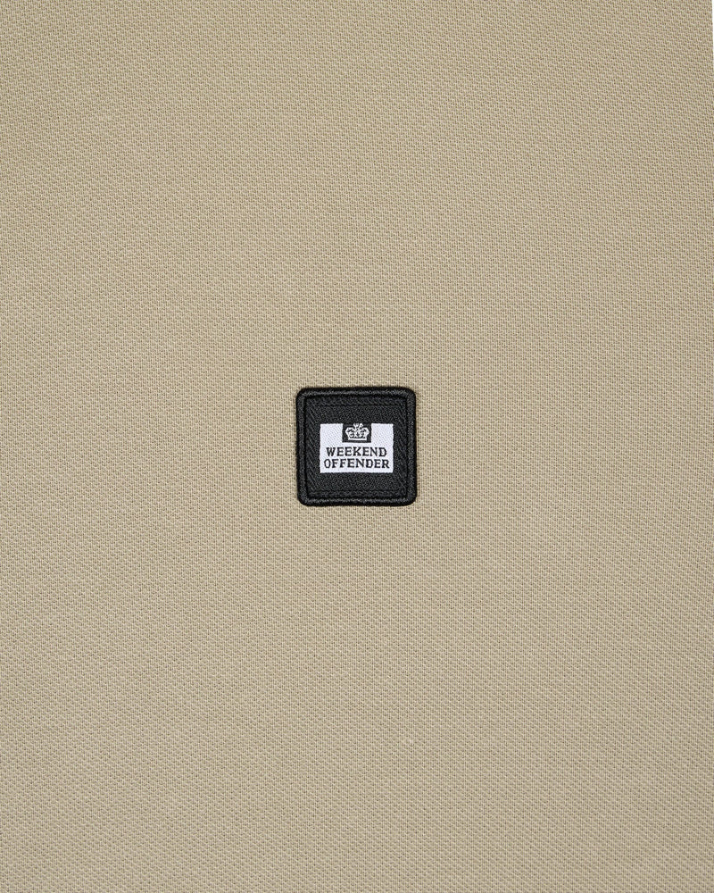 Weekend Offender Tipped Nylon Check Polo Sakai - BARK