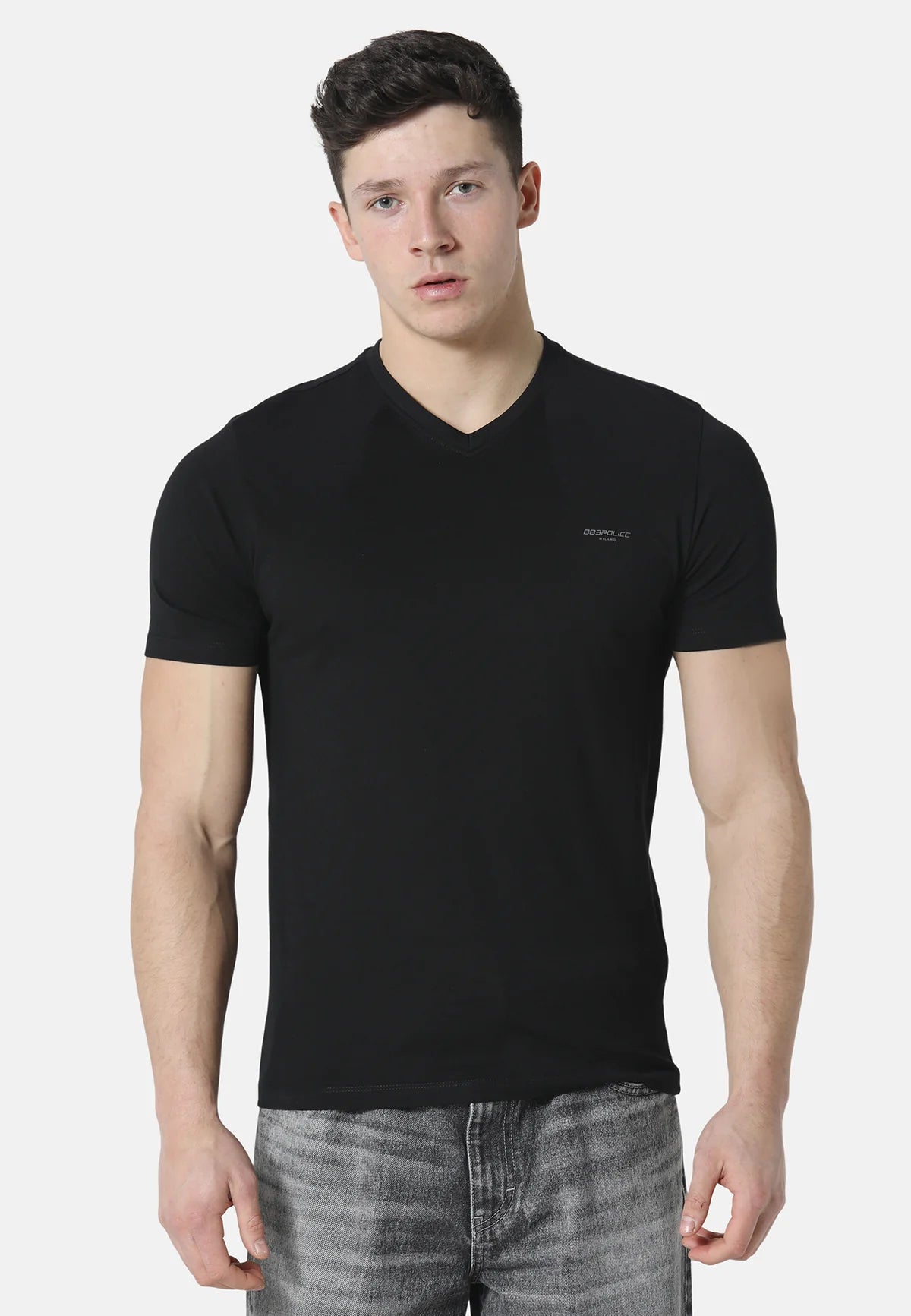 883 Police PRISM BLACK T-SHIRT