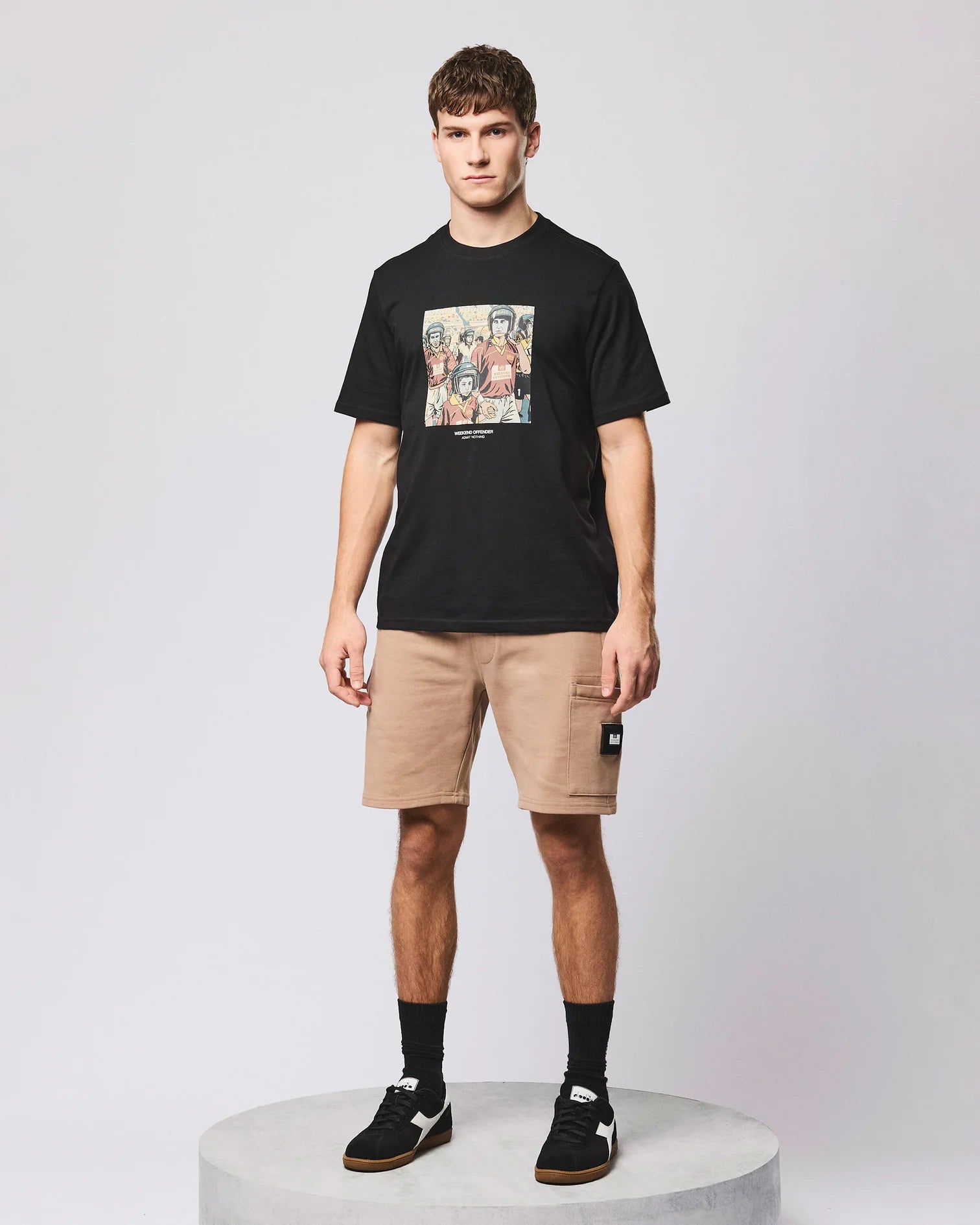 Weekend Offender Roma Graphic T-Shirt Black