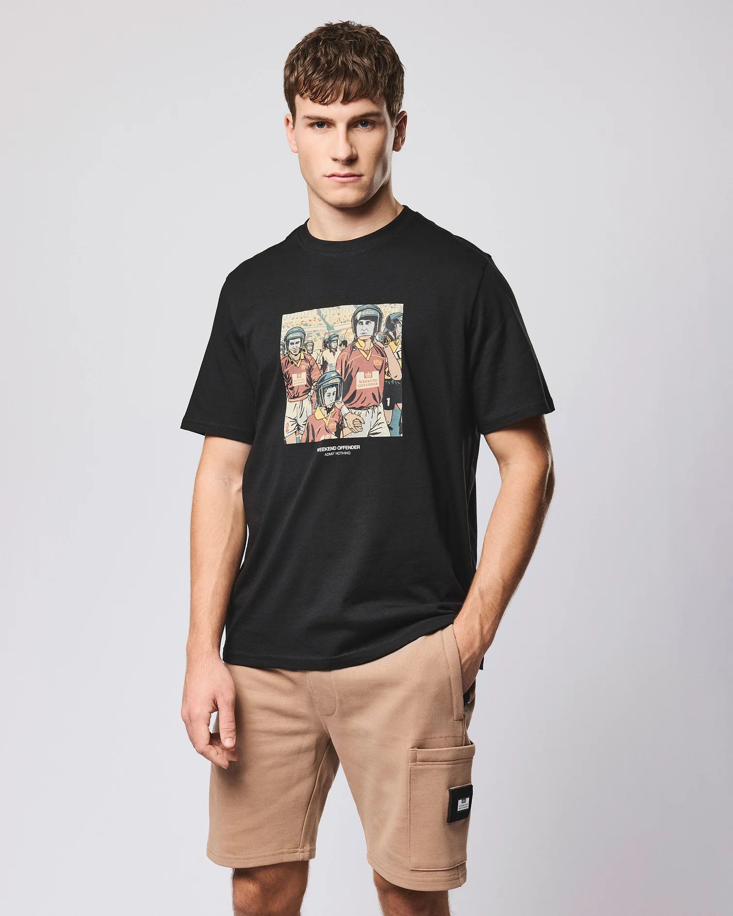 Weekend Offender Roma Graphic T-Shirt Black