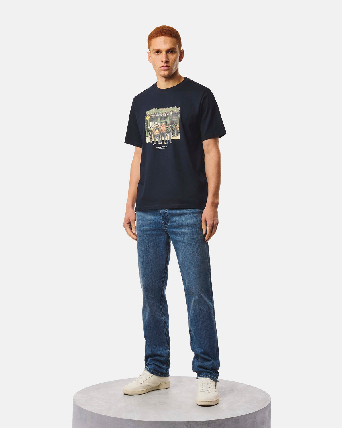 T-shirt graphique Taberna Weekend Offender bleu marine