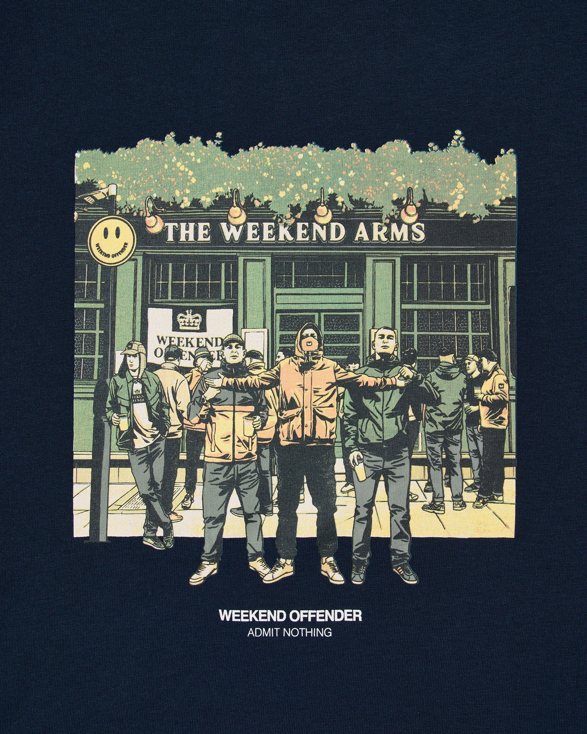 Weekend Offender Taberna Graphic T-Shirt Navy