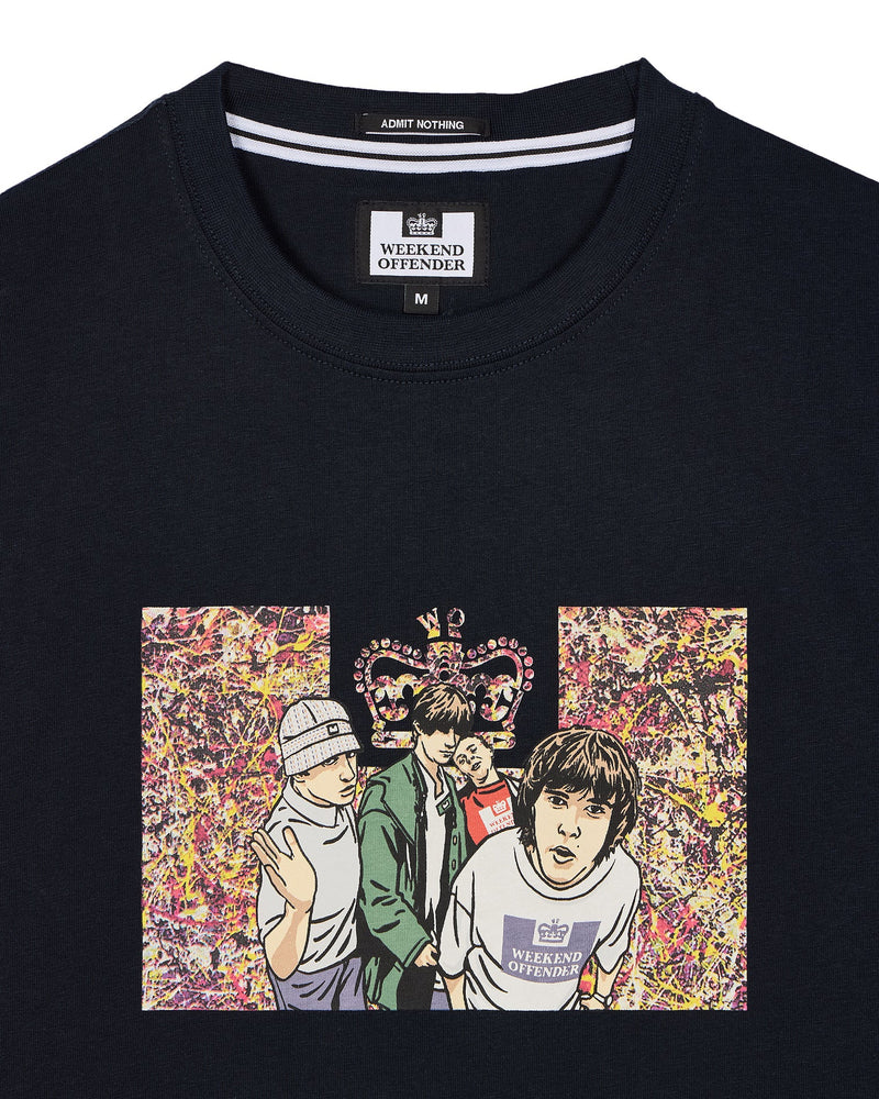 Weekend Offender Number 5 Graphic T-Shirt Navy