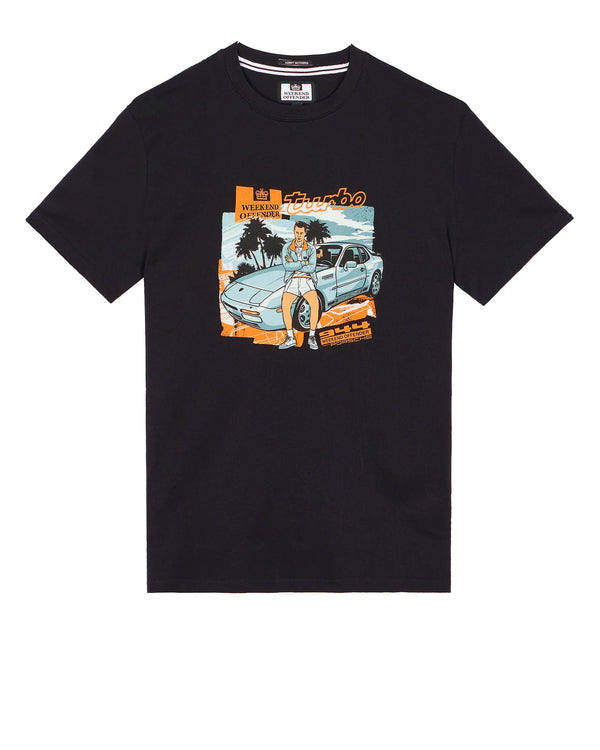 Weekend Offender 944 TURBO GRAPHIC T-SHIRT BLACK