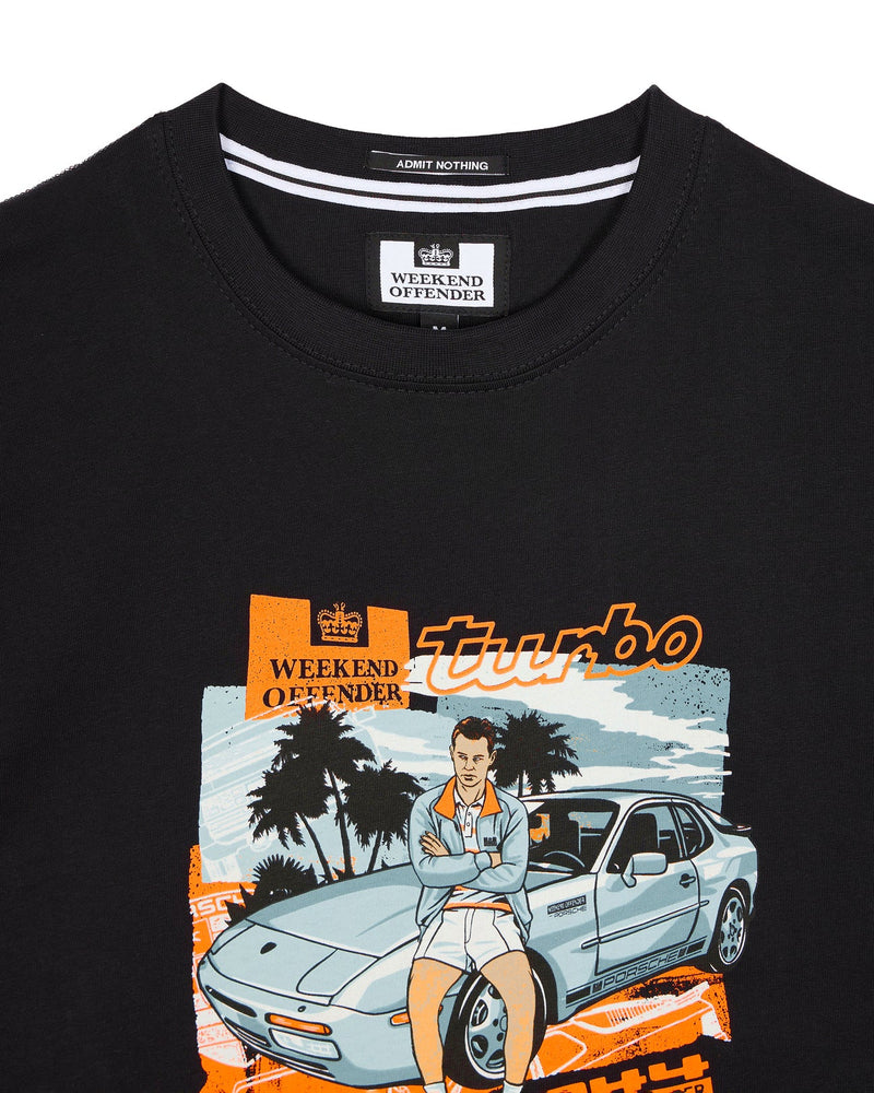 Weekend Offender 944 TURBO GRAPHIC T-SHIRT BLACK