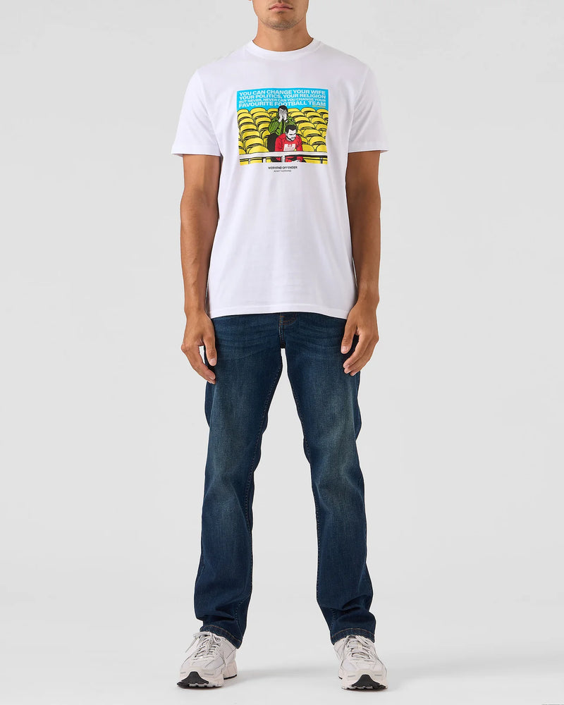 Weekend Offender ERIC GRAPHIC T-SHIRT - WHITE