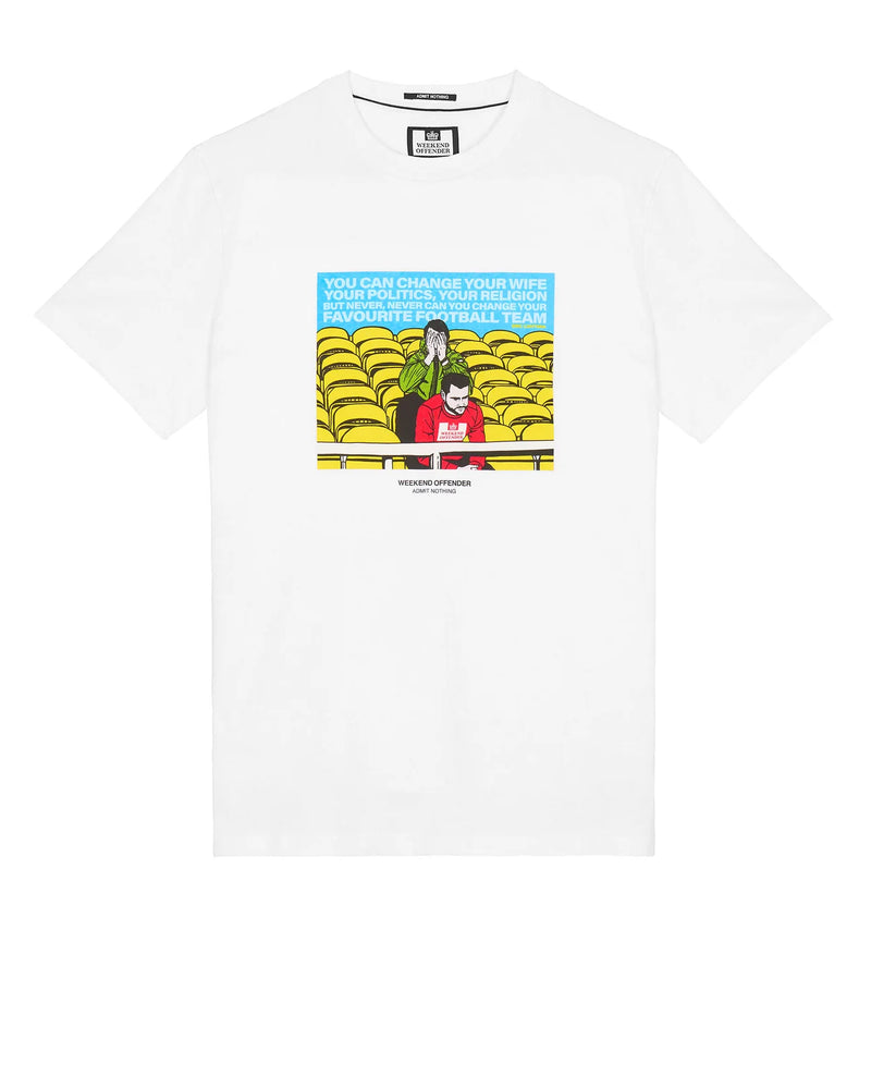 Weekend Offender ERIC GRAPHIC T-SHIRT - WHITE