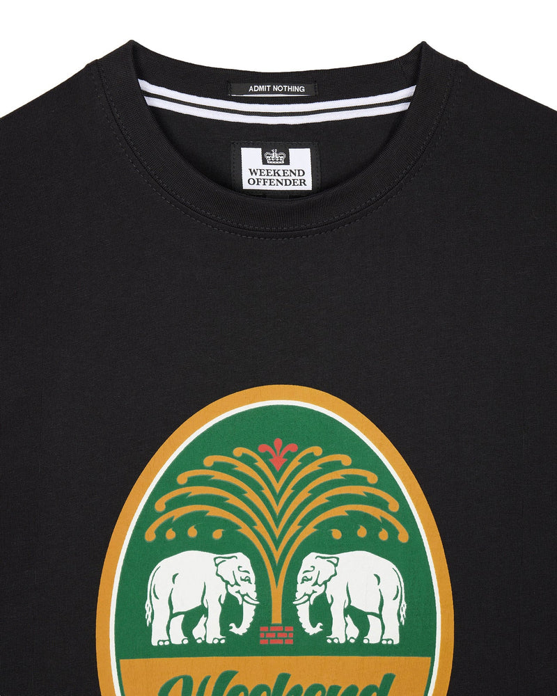 Weekend Offender CHANG GRAPHIC T-SHIRT - BLACK