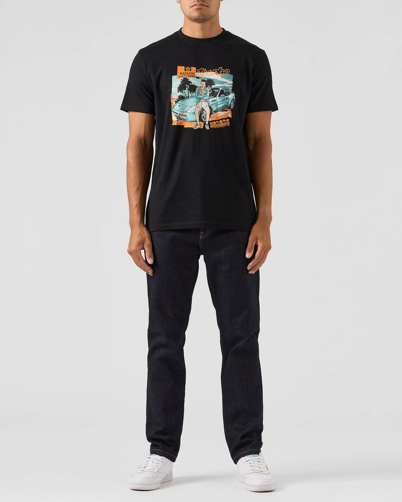 Weekend Offender 944 TURBO GRAPHIC T-SHIRT BLACK