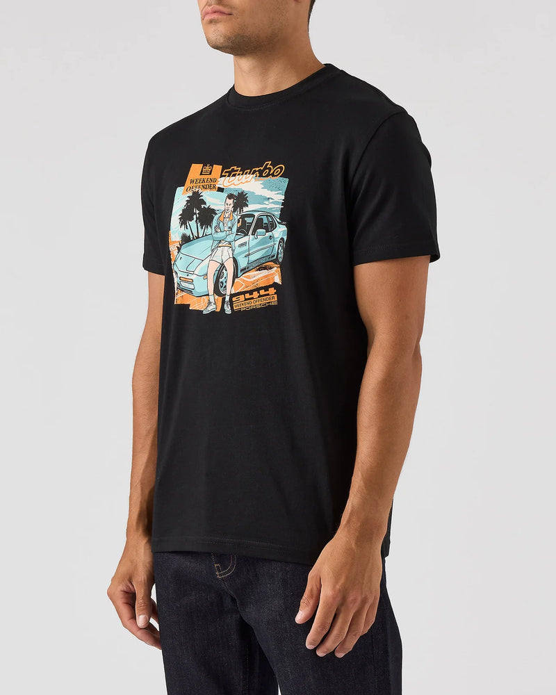 Weekend Offender 944 TURBO GRAPHIC T-SHIRT BLACK