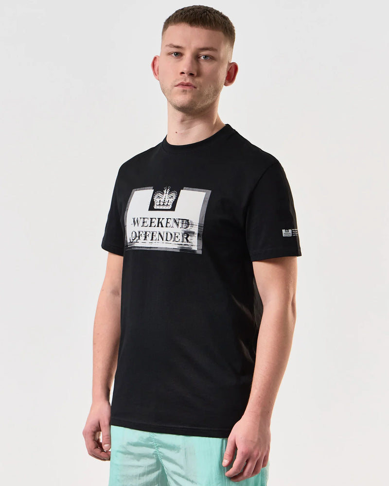 Weekend Offender Bonpensiero Graphic T-Shirt -  BLACK