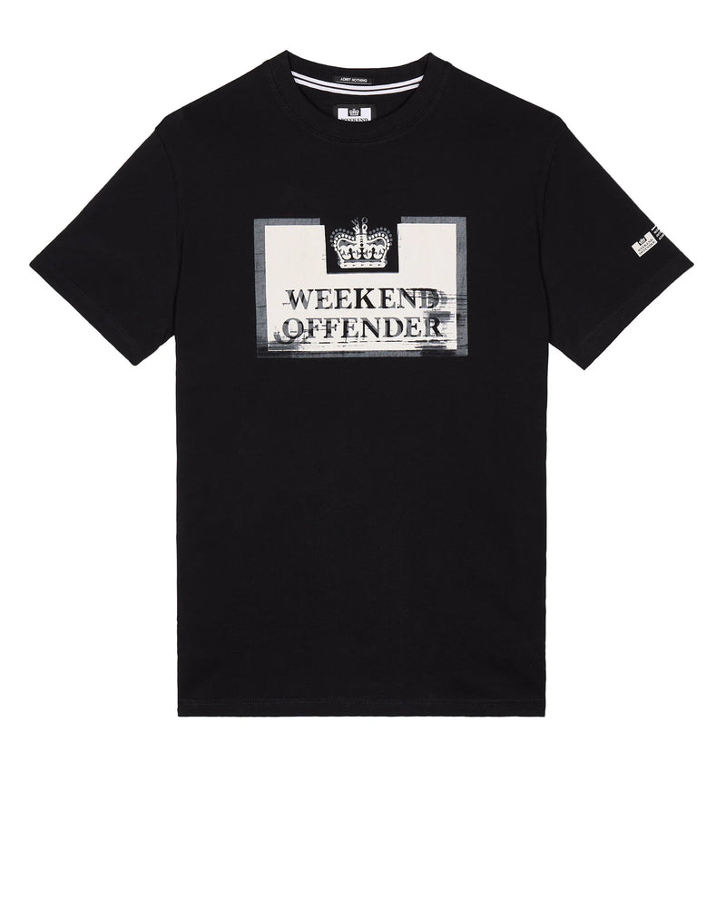 Weekend Offender Bonpensiero Graphic T-Shirt -  BLACK