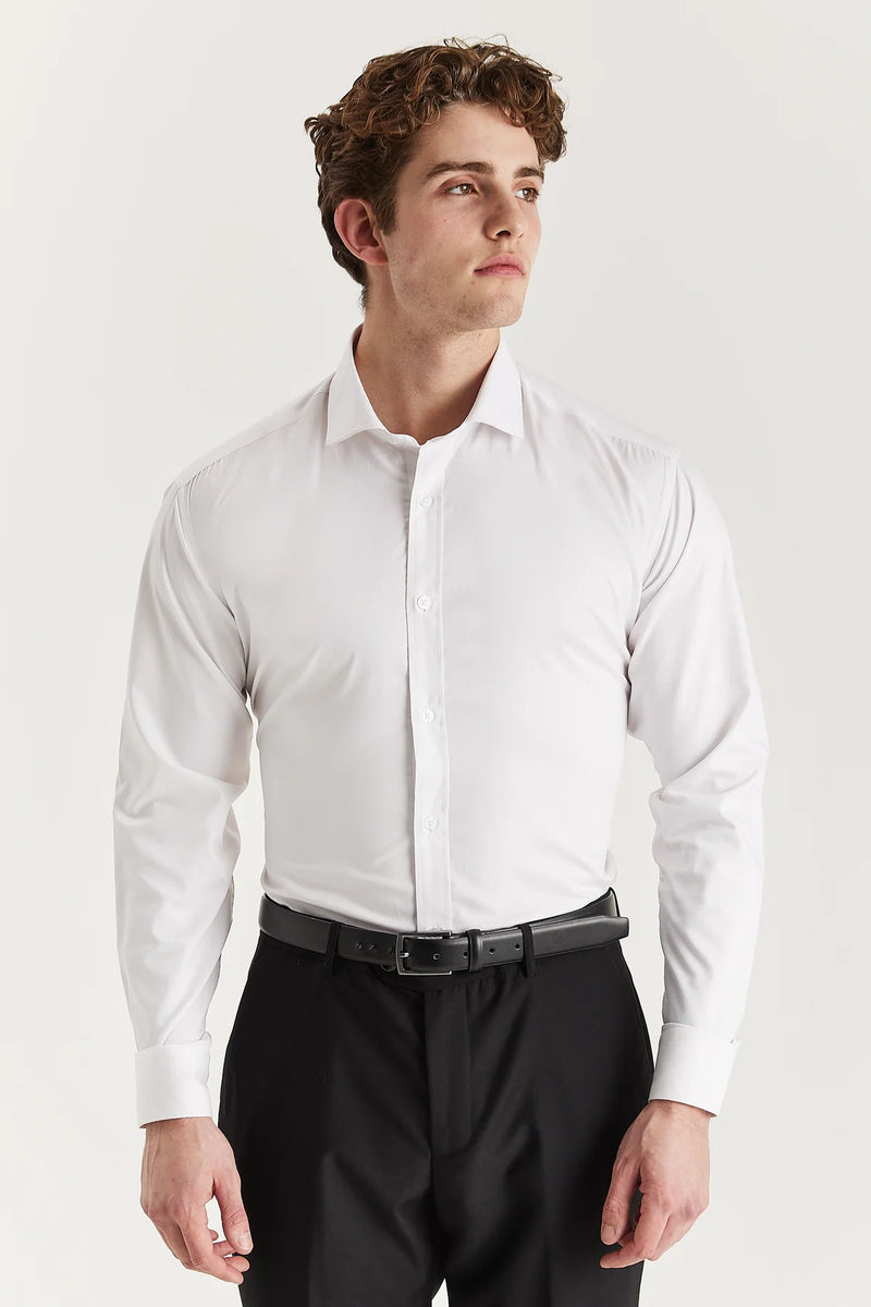 Paul Andrew Oliver - Cutaway Collar Shirt - WHITE