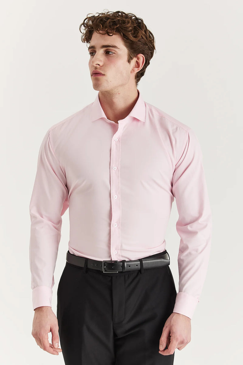 Paul Andrew Oliver - Cutaway Collar Shirt - PINK