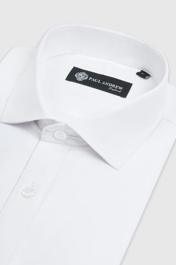 Paul Andrew Oliver - Cutaway Collar Shirt - WHITE