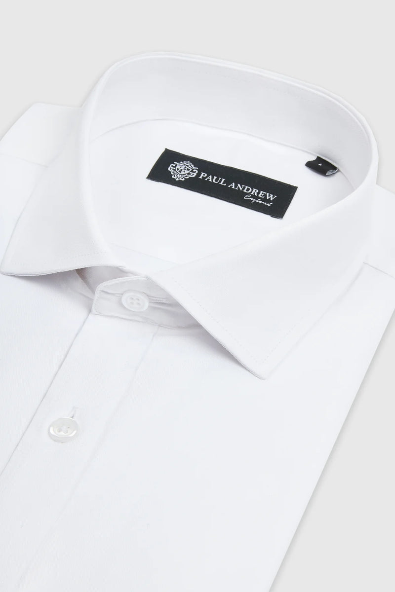 Paul Andrew Oliver - Cutaway Collar Shirt - WHITE