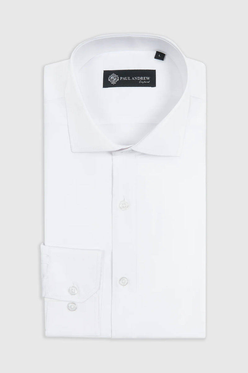 Paul Andrew Oliver - Cutaway Collar Shirt - WHITE
