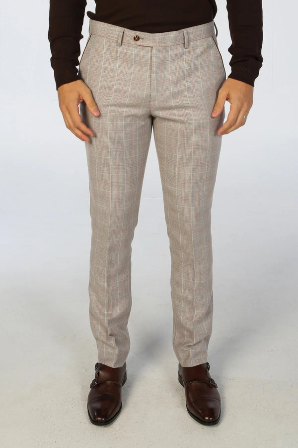 Paul Andrew Men's Leo Trousers in BEIGE