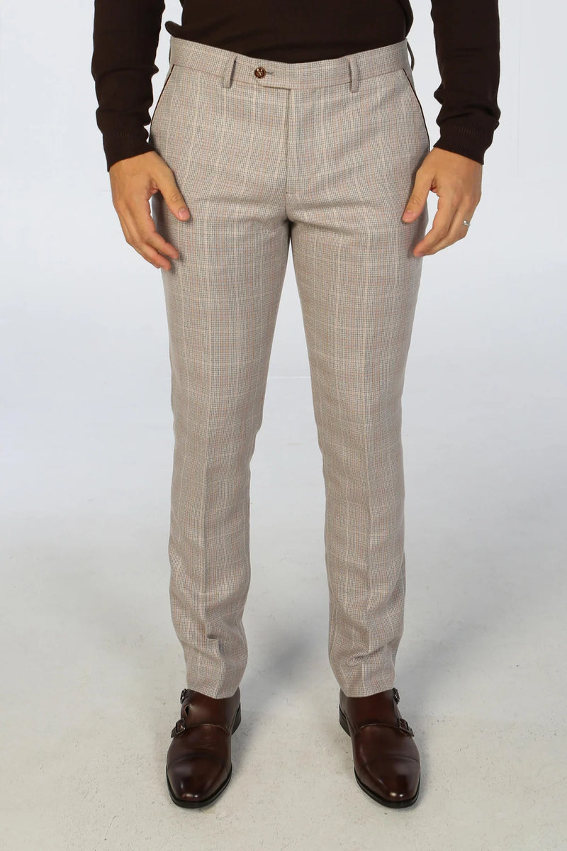 Paul Andrew Men's Leo Trousers in BEIGE