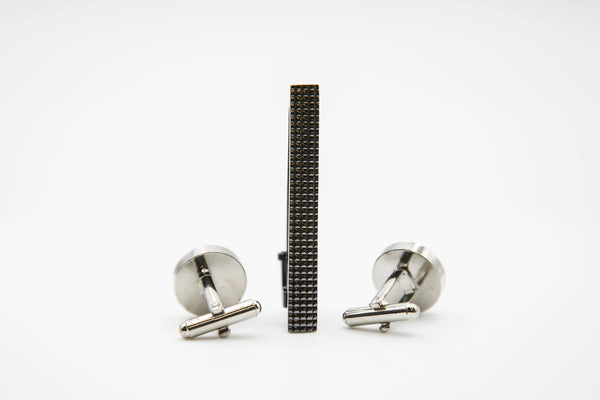 Paul Andrew - Paisley Tie , Cufflinks , Tie Pin Gift Set -  Black