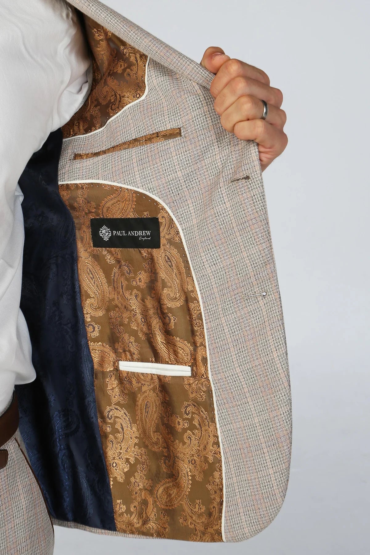 Paul Andrew Men's Leo Blazer in Beige