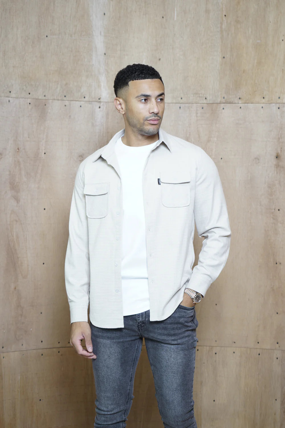CAPO OLLIE OVERSHIRT - LIGHT STONE