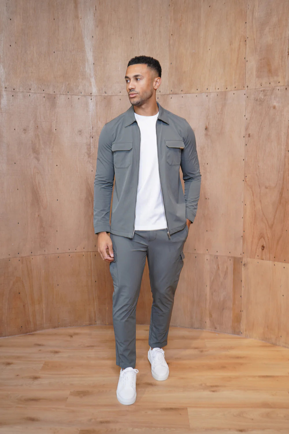 Capo Utility Regular Cargo Pants - CHARCOAL