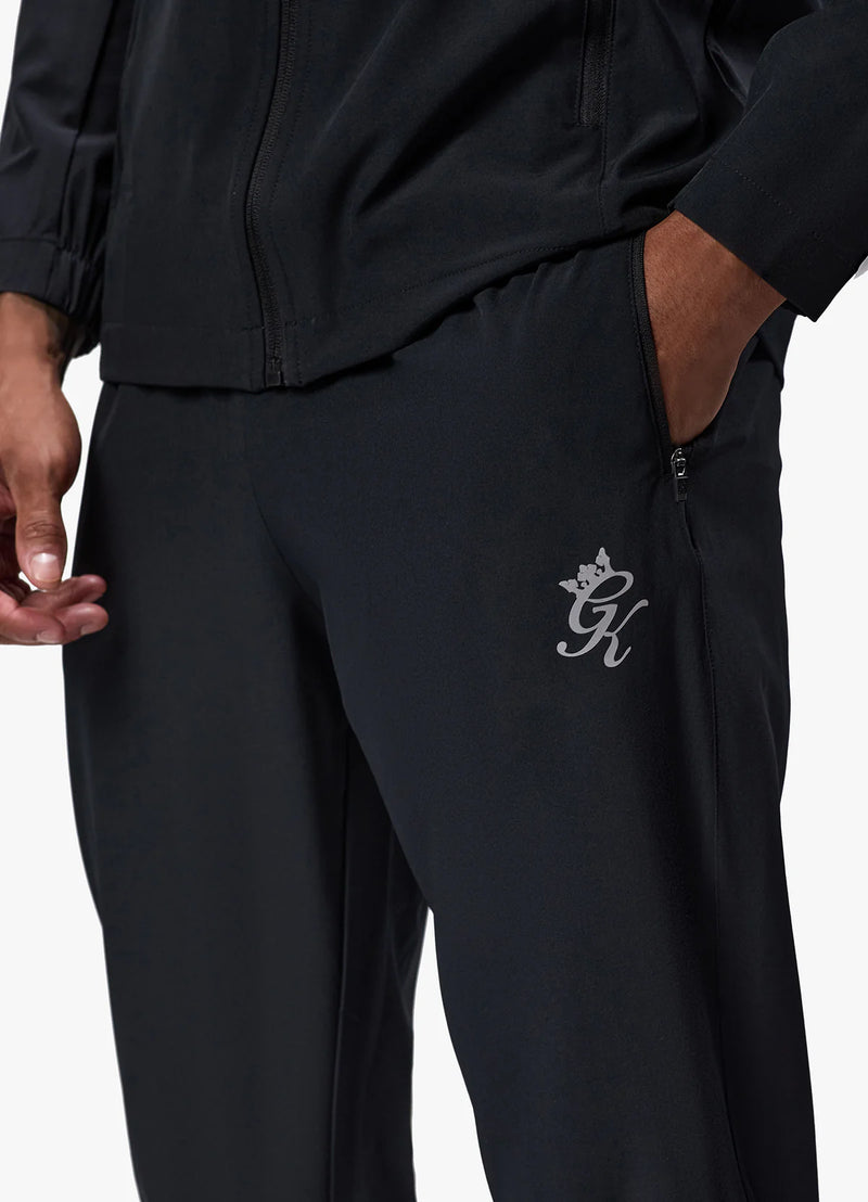 Gym King Flex Woven Tracksuit Bottom - Black