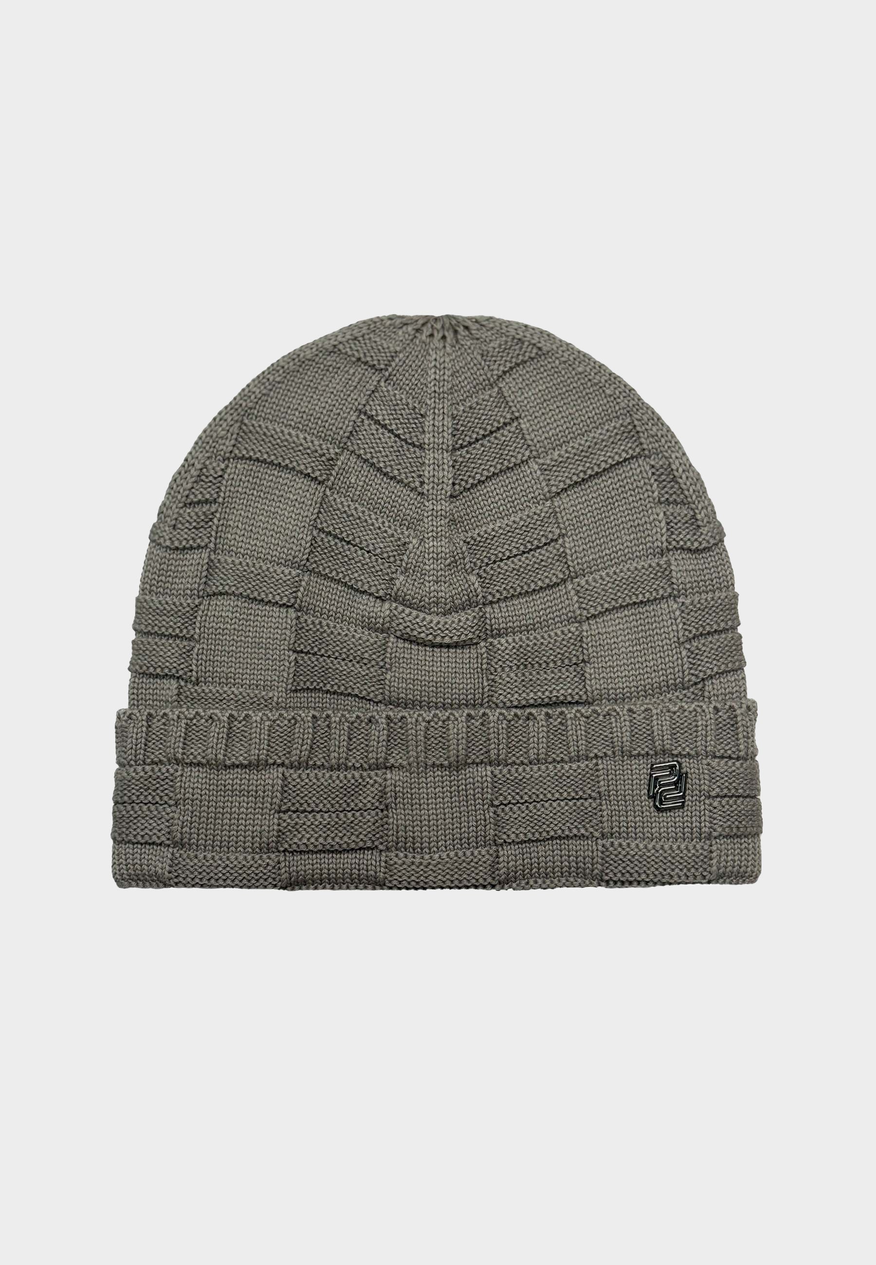 883 Police Regan  textured knit design Beanie - DESERT