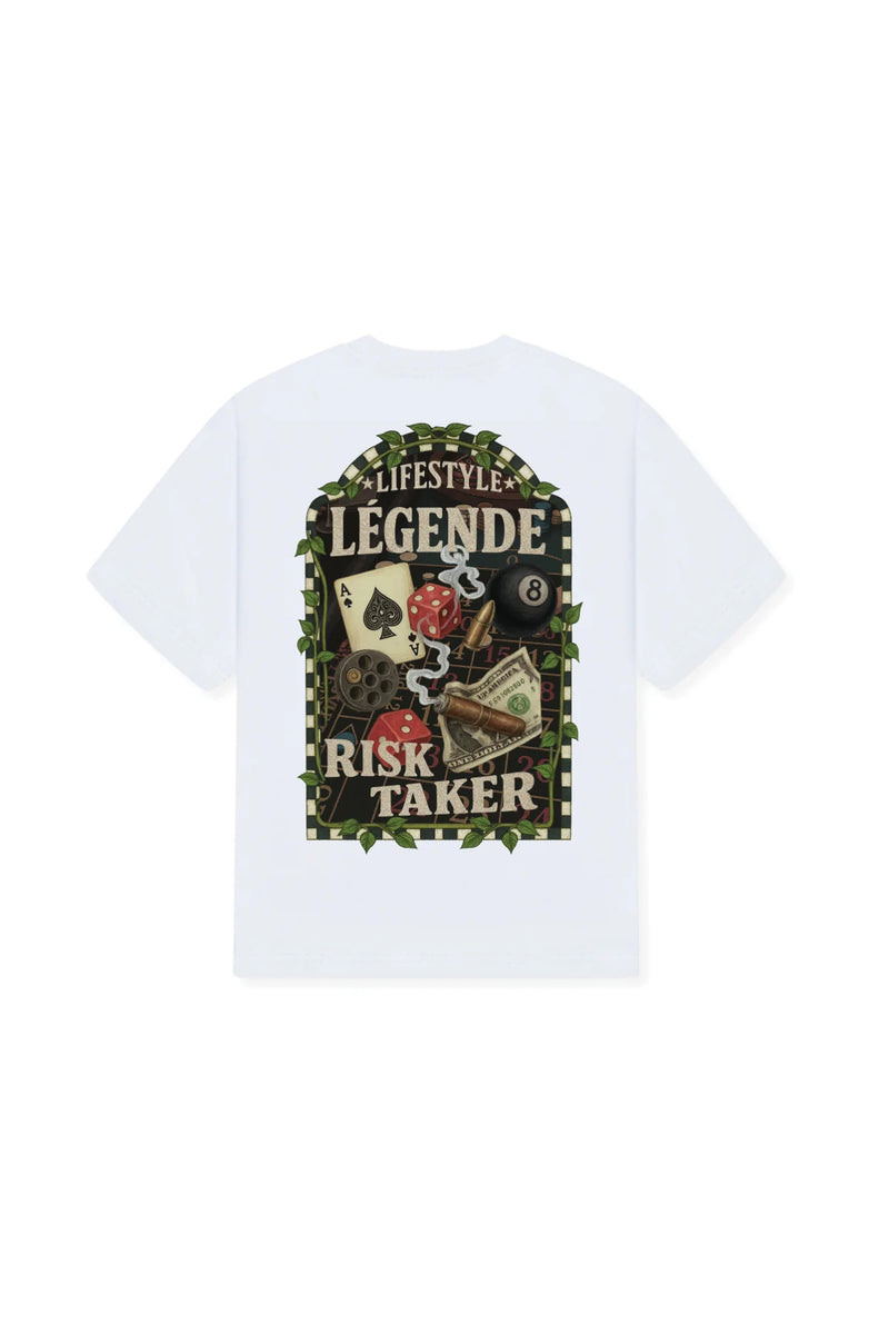 Legende Paris RISK TAKER T-SHIRT - WHITE