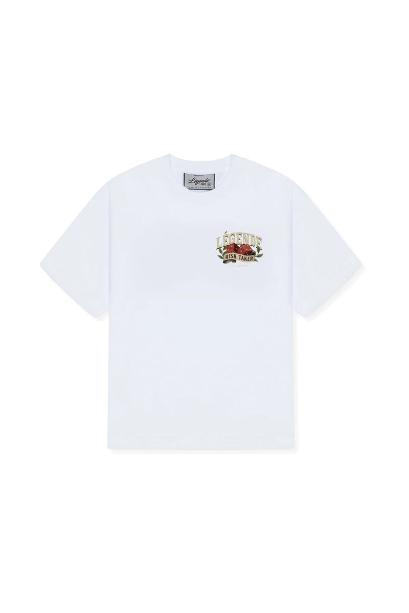 Legende Paris RISK TAKER T-SHIRT - WHITE