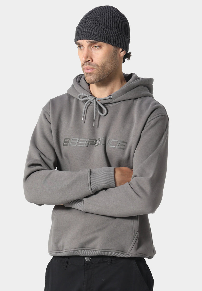 883 Police Simon ribbed knit texture Beanie Hat - CHARCOAL