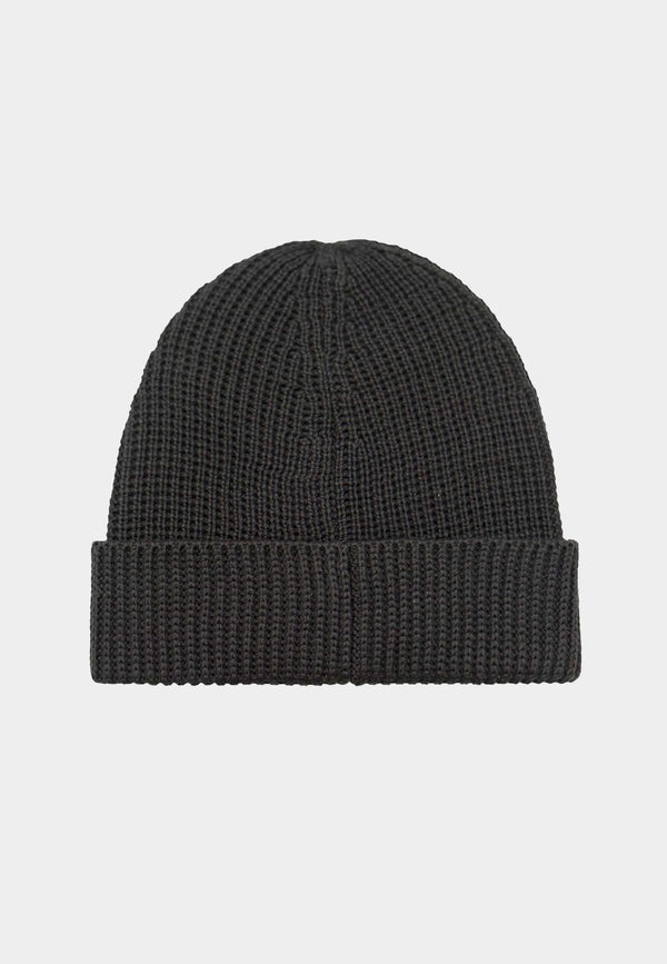 883 Police Simon ribbed knit texture Beanie Hat - CHARCOAL