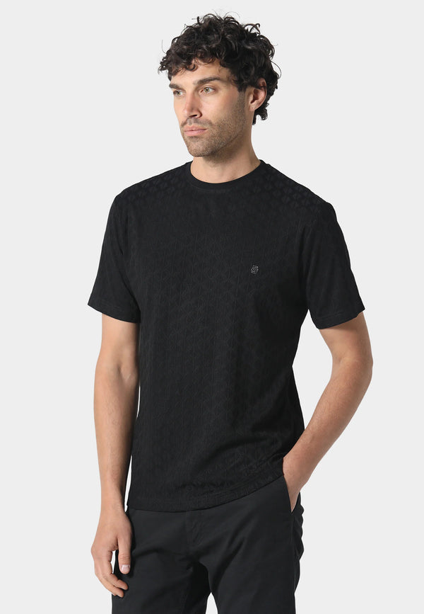 883 Police Spofford Regular Fit  Crew Neck T-Shirt BLACK