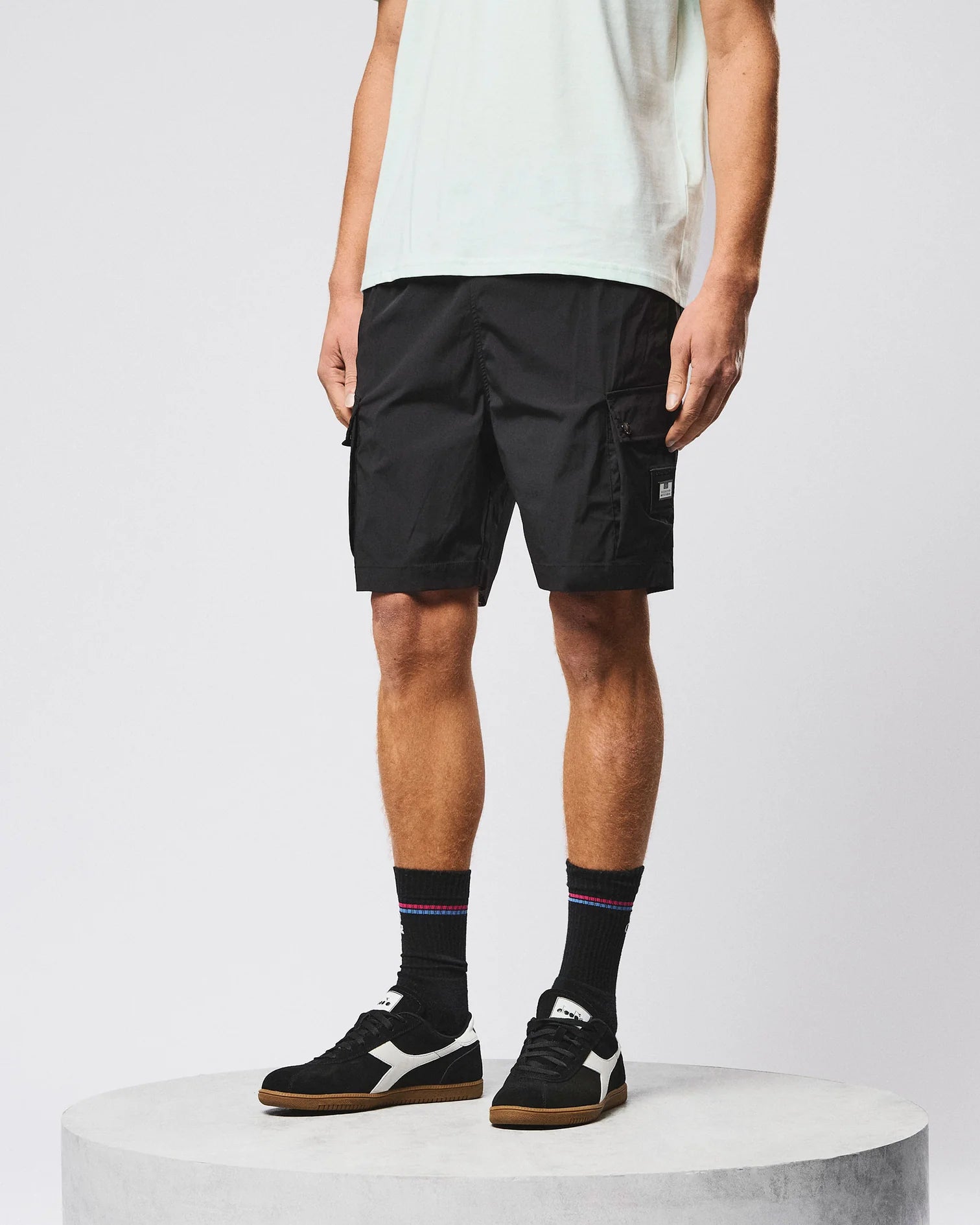 Weekend Offender Baraki Cargo Short Black