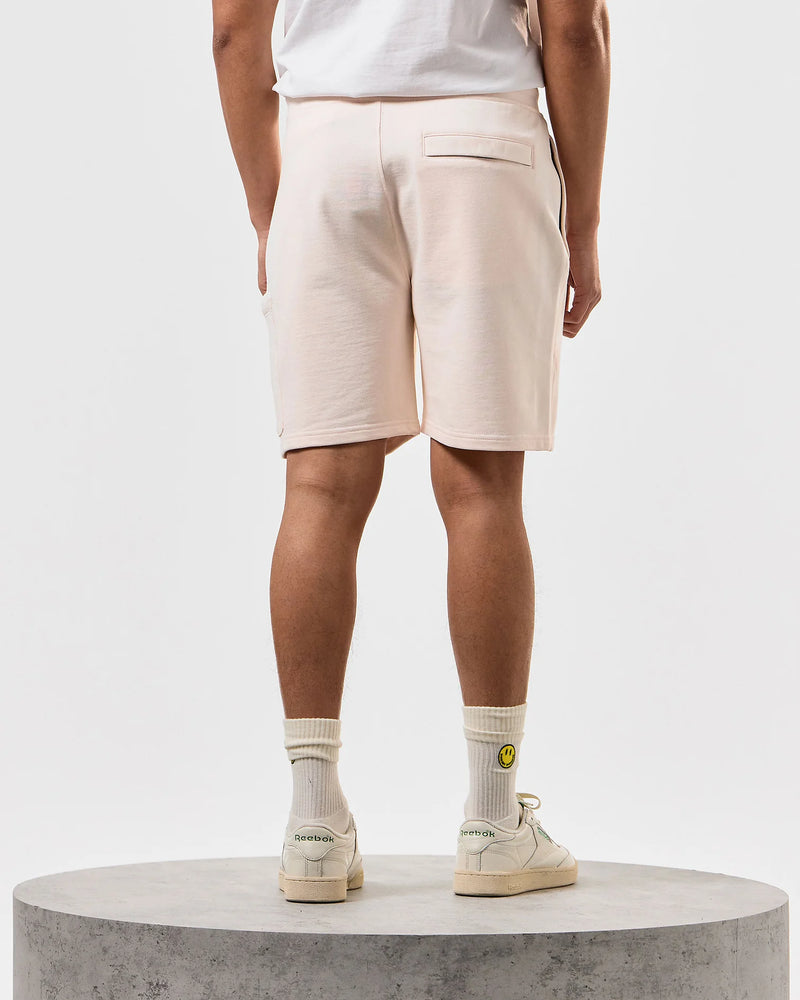 Weekend Offender Hawkins 100% Cotton Jogger Shorts - Alabaster