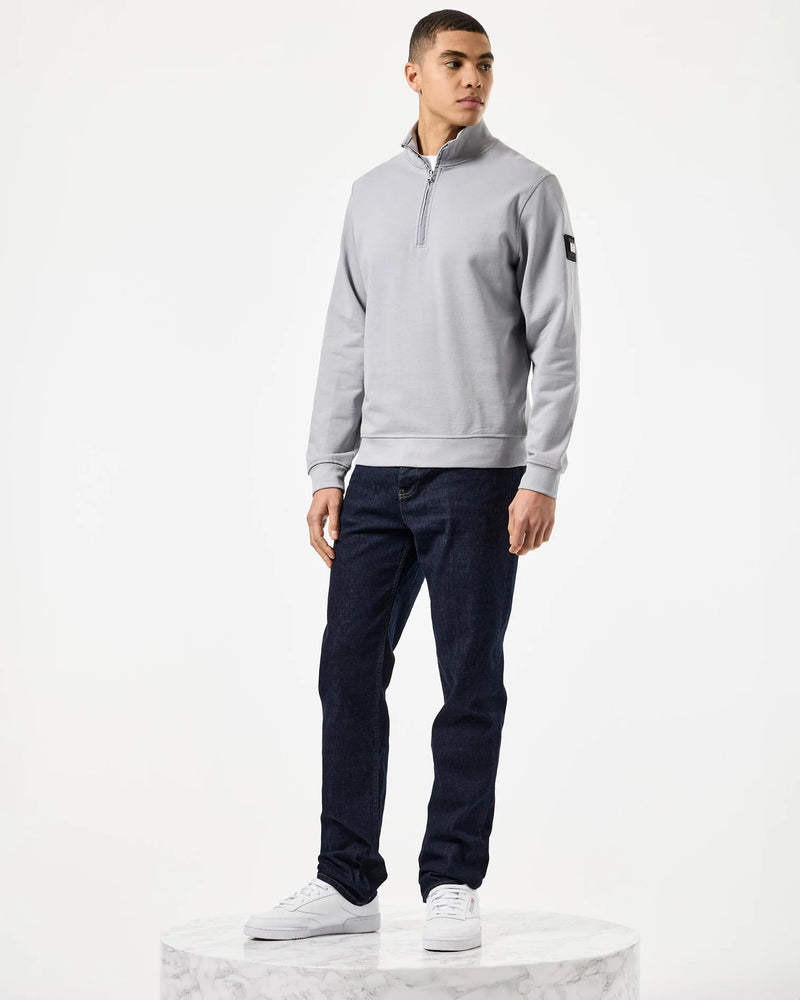 Weekend Offender Kraviz Quarter Zip Sweatshirt Smokey Grey