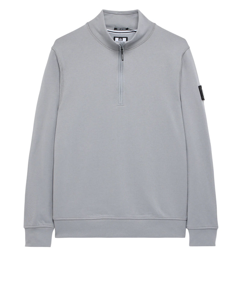 Weekend Offender Kraviz Quarter Zip Sweatshirt Smokey Grey