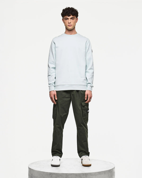 Weekend Offender F Bomb Sweatshirt Sea Spray Blue