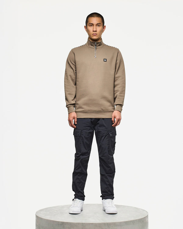 Weekend Offender Matisa Quarter Zip Sweatshirt TOBACCO