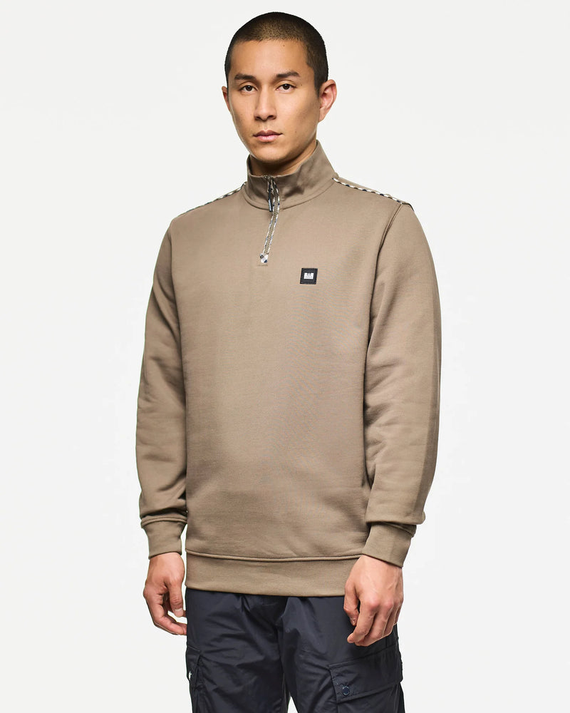 Weekend Offender Matisa Quarter Zip Sweatshirt TOBACCO