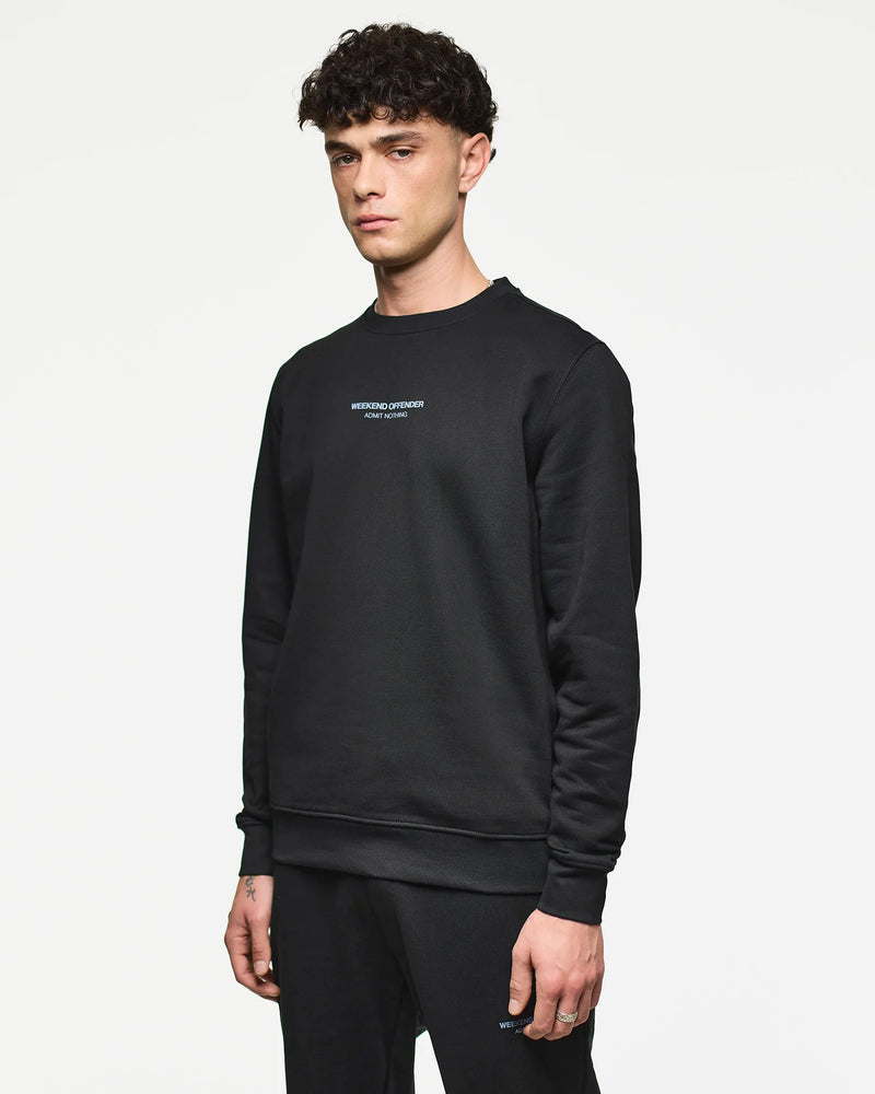 Weekend Offender Raval Sweatshirt Black/Blue Shadow