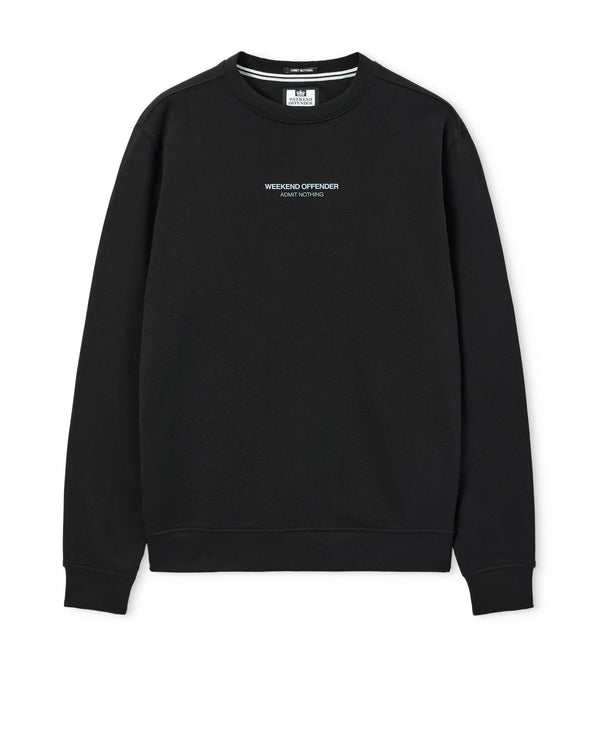 Weekend Offender Raval Sweatshirt Black/Blue Shadow